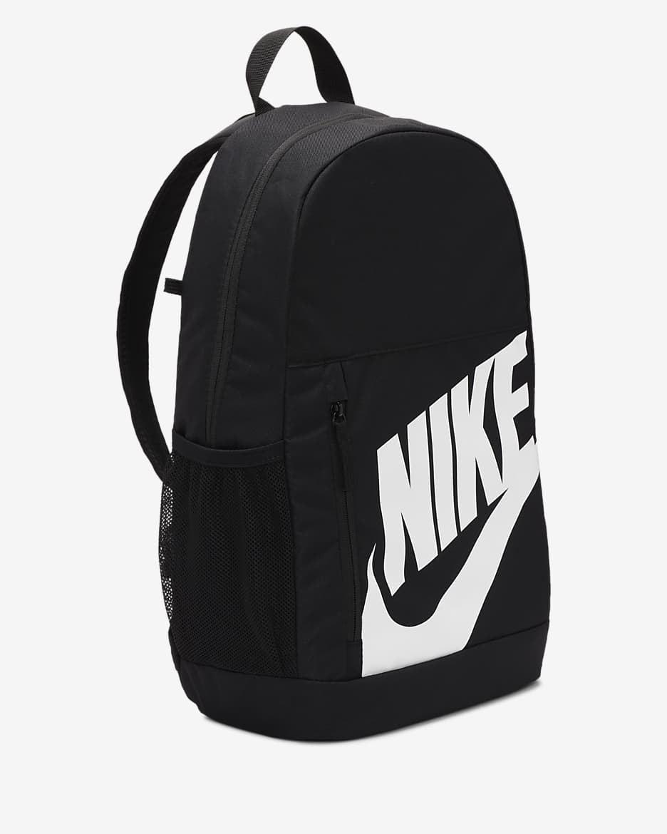 Nike backpack black and white on sale